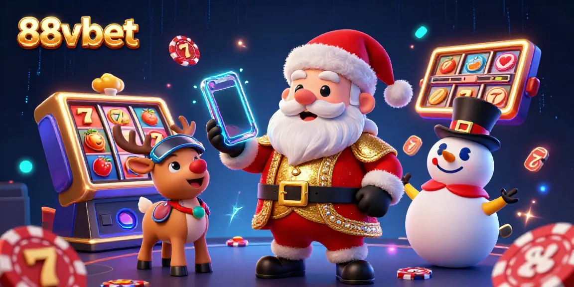 Join the excitement at 88vbet with Santa and friends celebrating slots and jackpots!