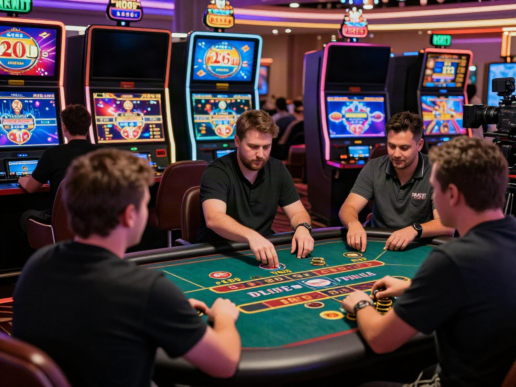 ku88 online casino players engaging in live dealer games with vibrant graphics.